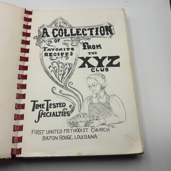 Vintage 1974 Collection Recipes XYZ Club Cookbook Church Baton Rouge Louisiana - Picture 3 of 4